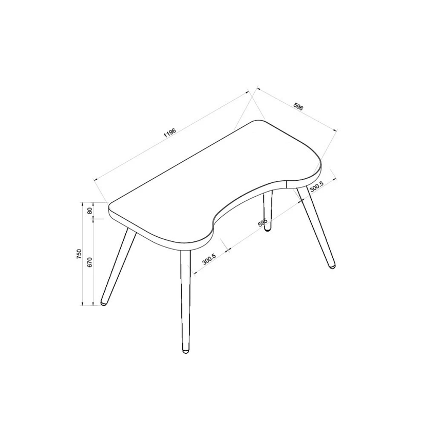 Jual Furnishing San Francisco Executive Desk Walnut