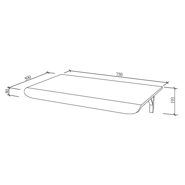 Jual Furnishings Wall Mounted Drop Down Desk Oak