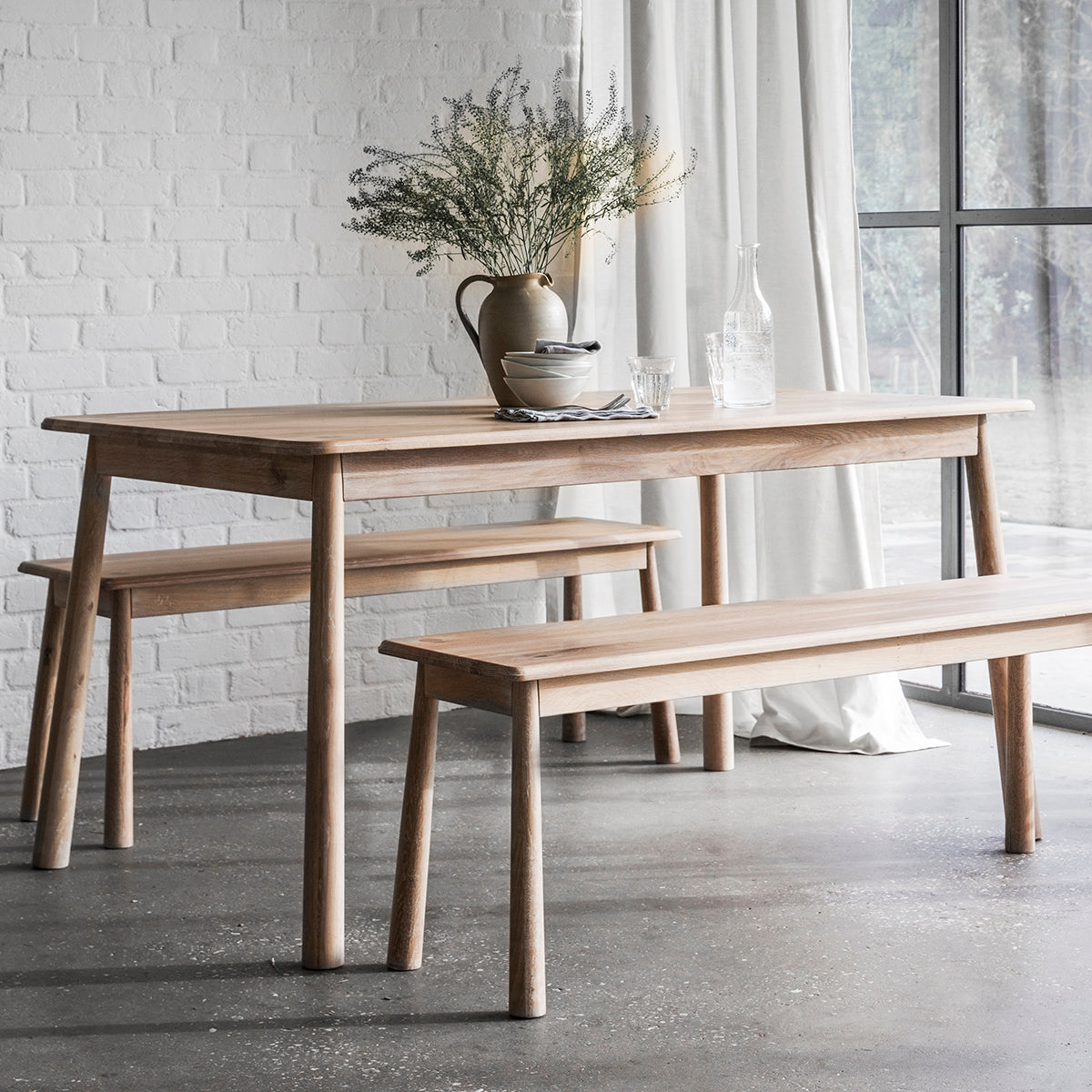 Mayfield Scotia Rectangle Oak Dining Table 1500mm