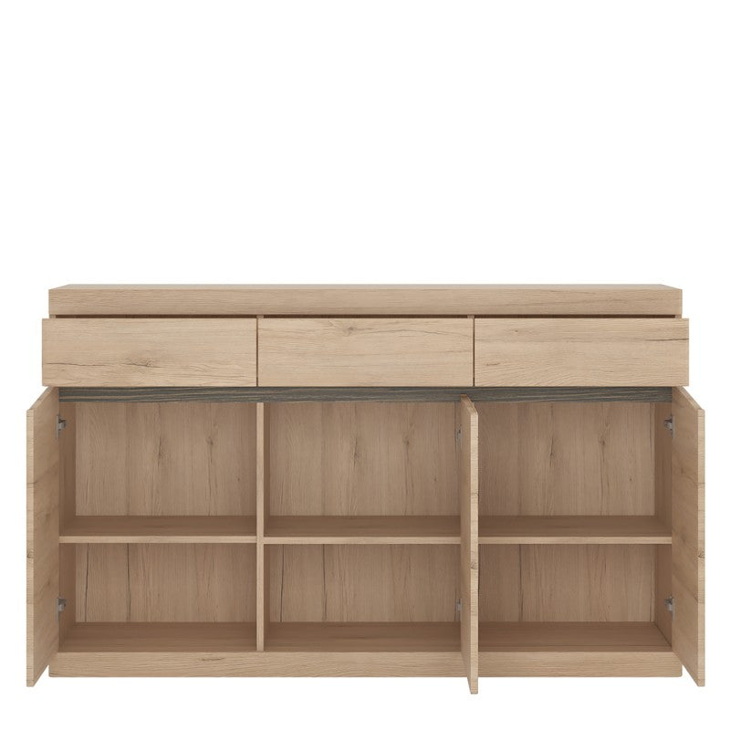Axton Eastchester 3 Door 3 Drawer Sideboard