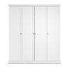 Axton Westchester Wardrobe with 4 Doors In White