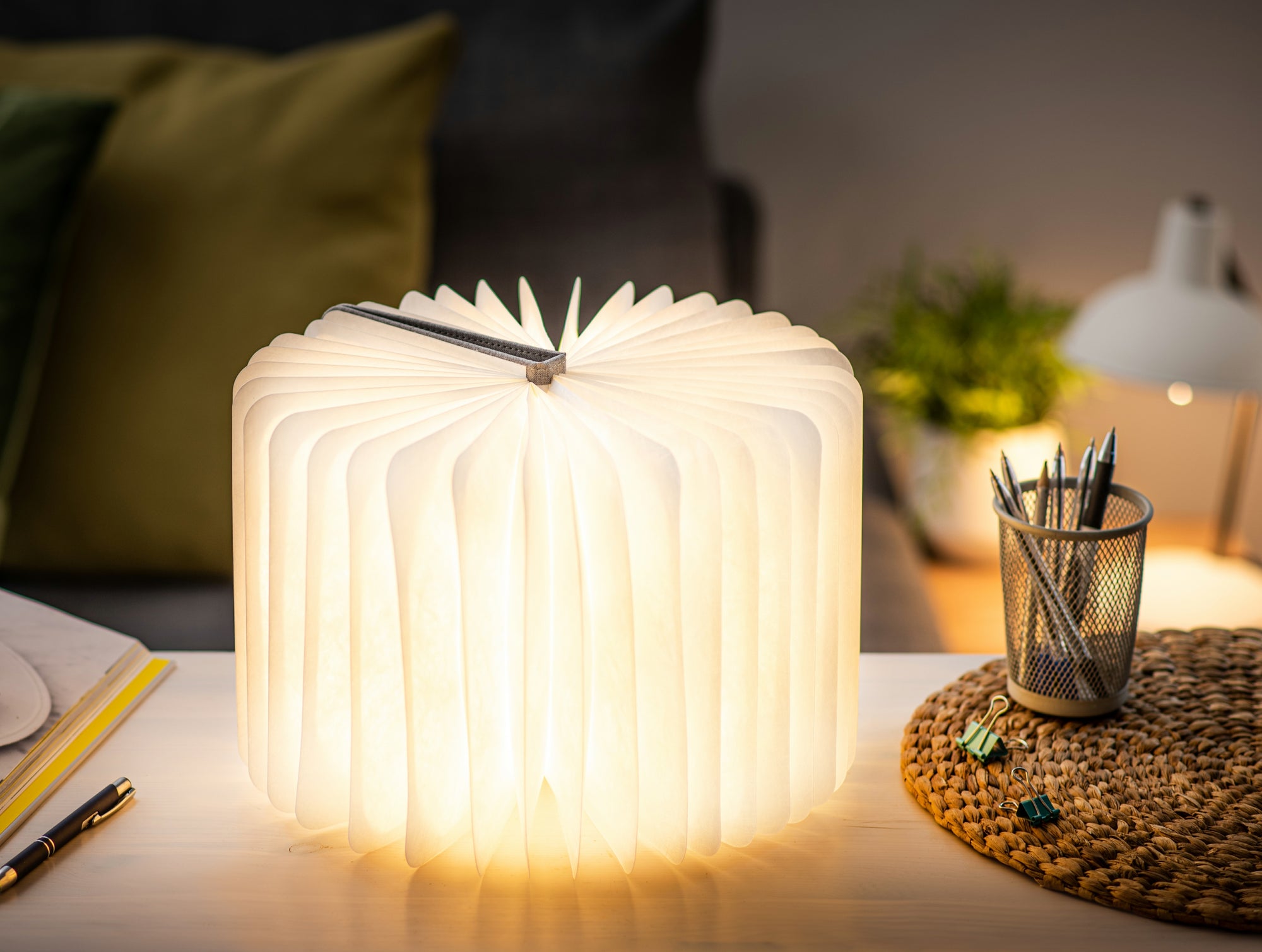 Ging-Ko Large Fabric Smart Book Light - Urban Grey