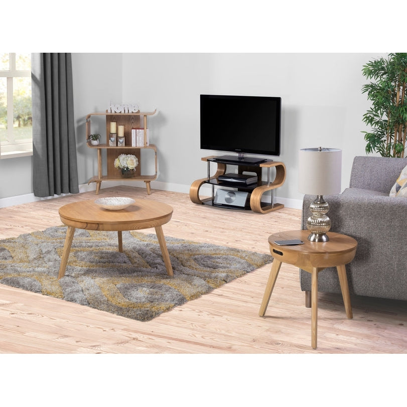 Jual Furnishings Florence 850 Oak Curve TV Stand (Clearance)