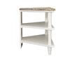 Bodiam Rochester Corner TV Unit 2 Shelves Antique White