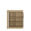 Axton Woodlawn 2 Door Designer Cabinet (RH) In Riviera Oak/White High Gloss