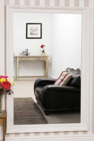 Carrington White Leaner Mirror 170 x 109 CM