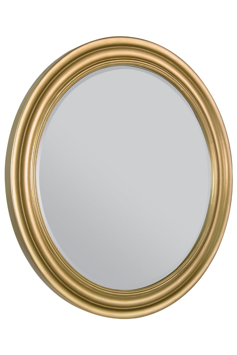 Melbury Gold Elegant Modern Bevelled Round Mirror 96 x 96 CM