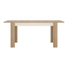 Axton Woodlawn Medium Extending Dining Table 140/180 cm In Riviera Oak/White High Gloss