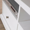 Axton Westchester TV Unit - 2 Shelves 2 Drawers in White
