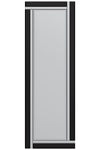 Carrington Black and Mirror Double Bevel Venetian Free Standing Cheval Dress Mirror 5ft7 x 1ft11 170cm x 58cm